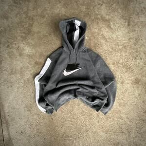 Nike Grey Vintage Hoodie Silver Tag Size M Skater Y2K